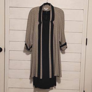 Vintage Miranda K 2-piece women's dress and duster size 18w